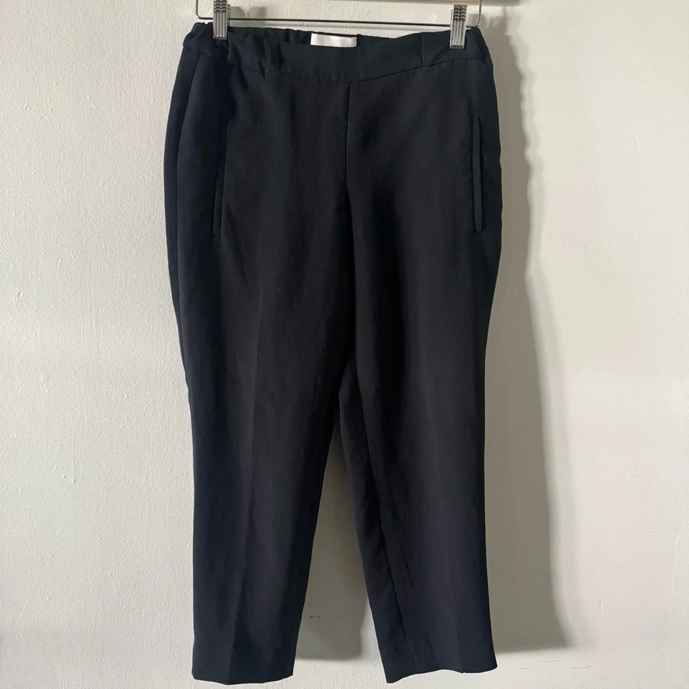 Aritzia Wilfred‎ Cropped Dress Pants Womens 0 Pull On Casual Office Capris Black